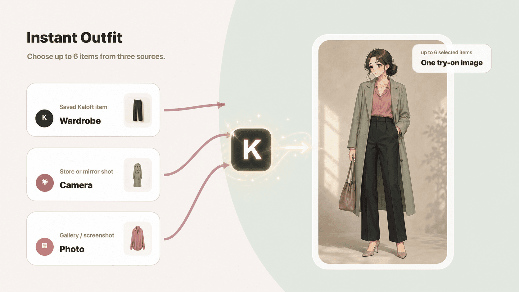 Clothing photos become a finished personal styling art photo