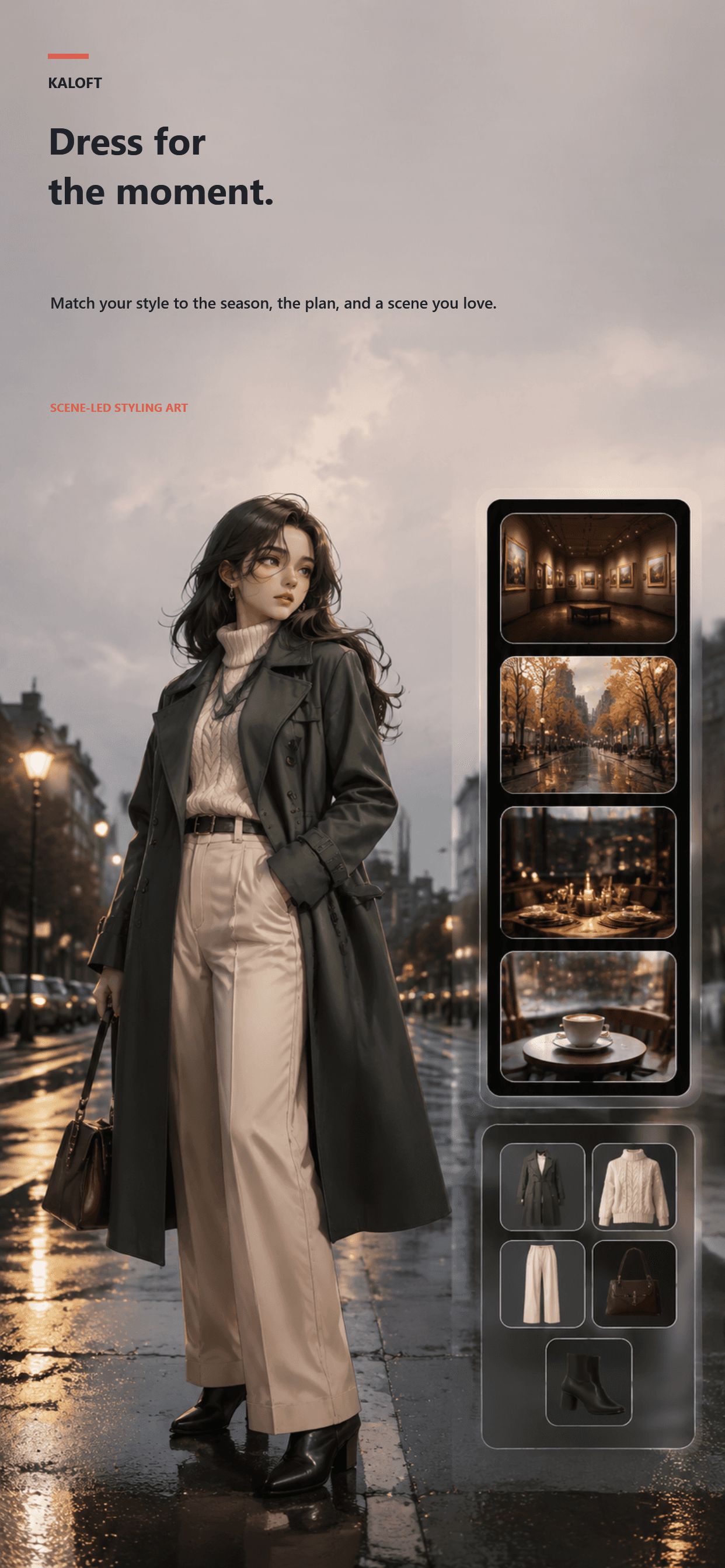 Style for the Moment in the Kaloft app